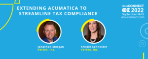 Extending Acumatica to Streamline Tax Compliance