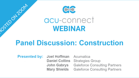 Acumatica Construction Panel